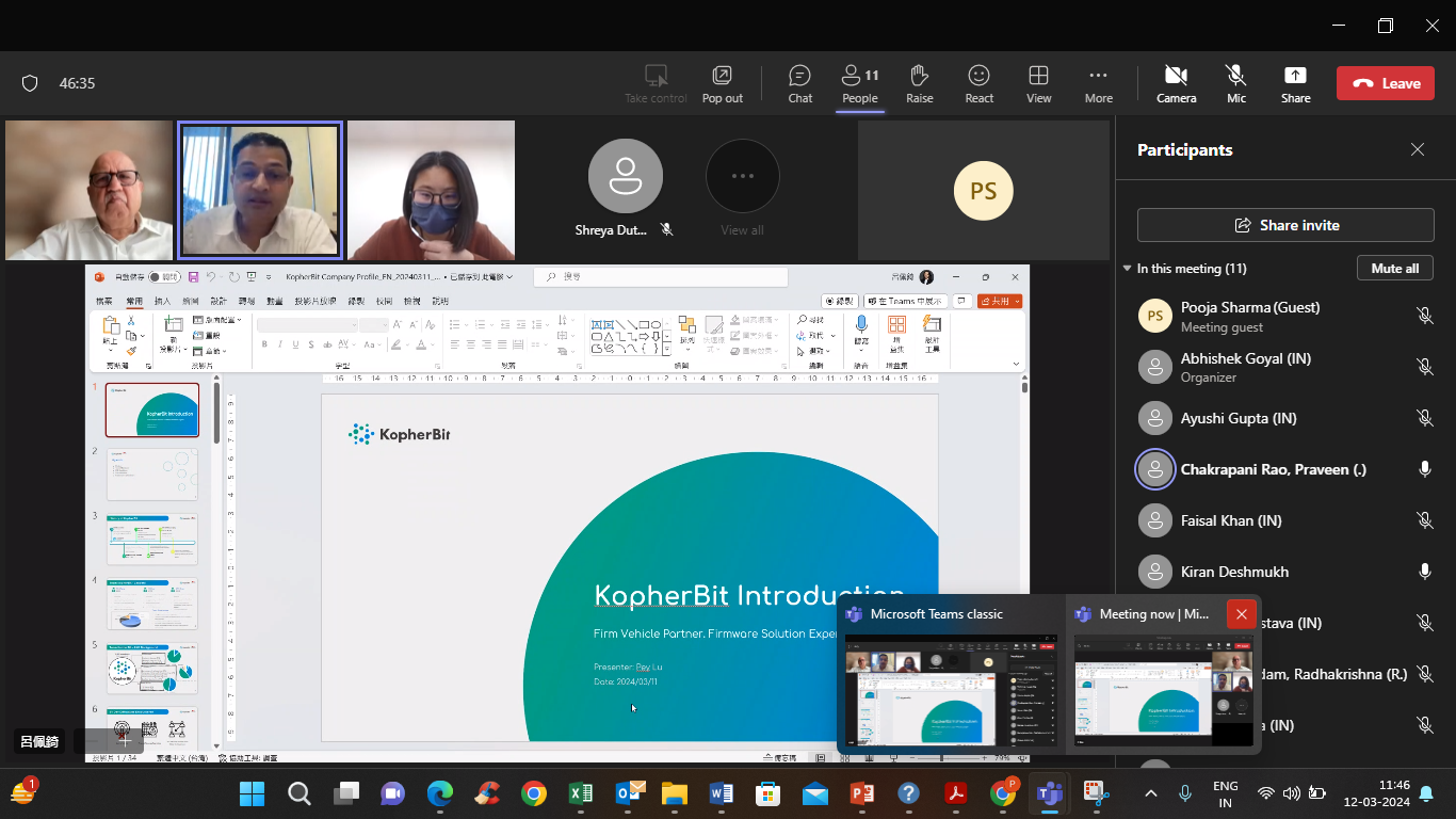 ACMA PwC Start-up Initiative, Sona Comstar #2 –Online Interaction (1st mtg.)