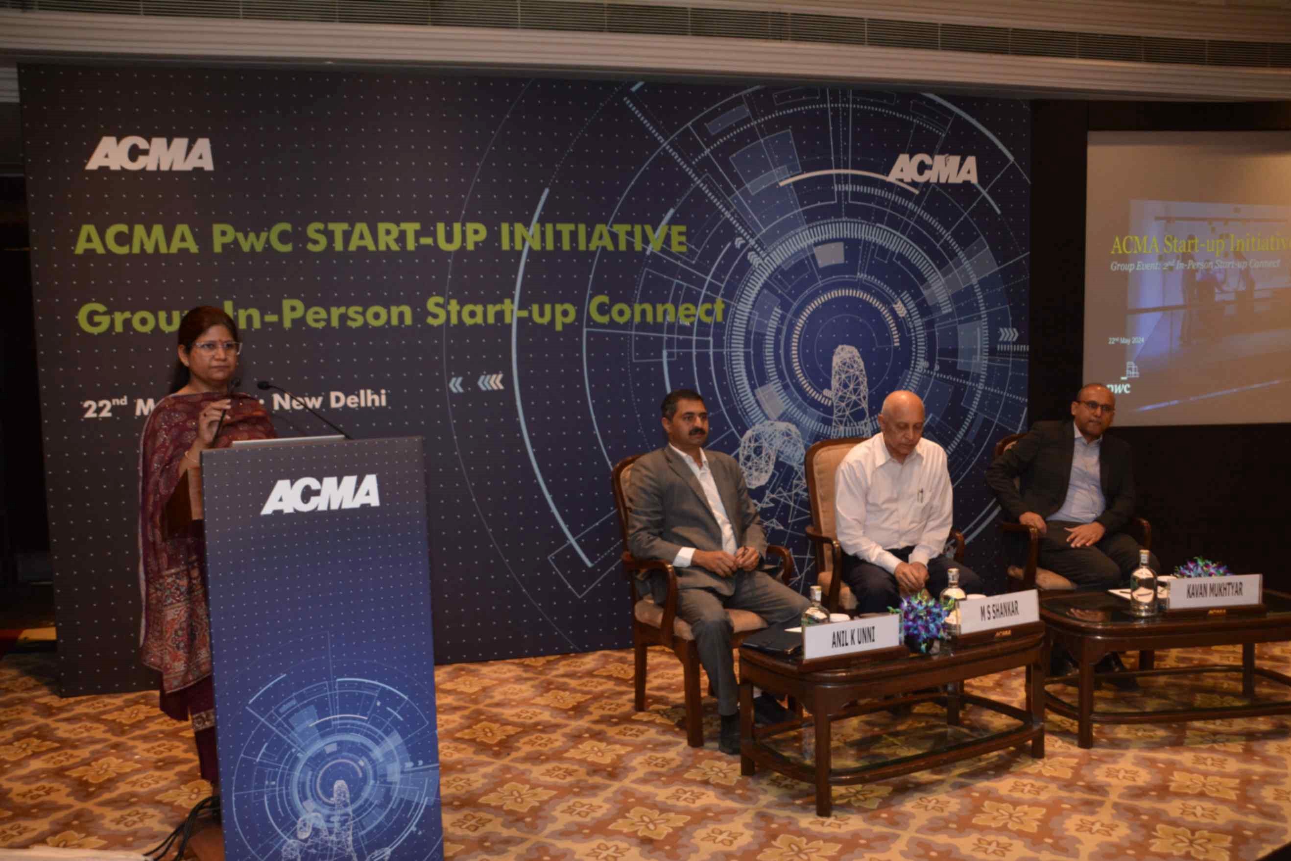 ACMA PwC Start-up Initiative, Group # 2 (2nd event), at New Delhi on 22nd May, 2024
