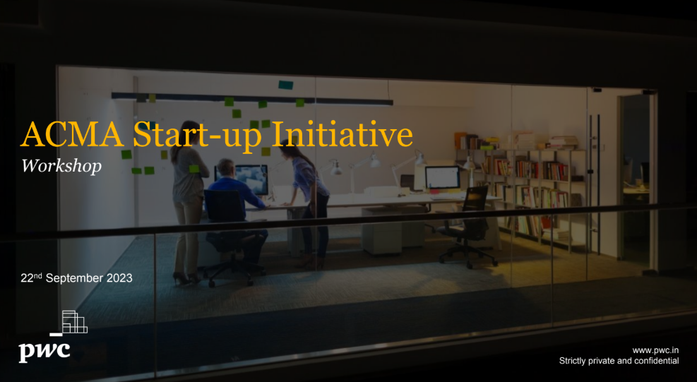 ACMA Start-up Initiative – Year 3 Workshop  - (22 Sept 2023)