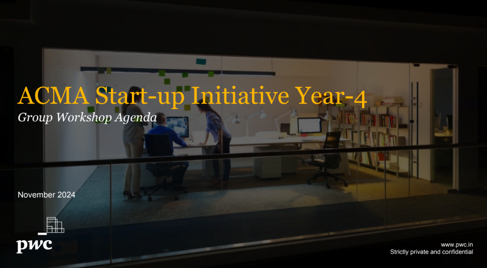 ACMA Start-up Initiative – Year 4 Group Workshop - (19 Nov 2024)