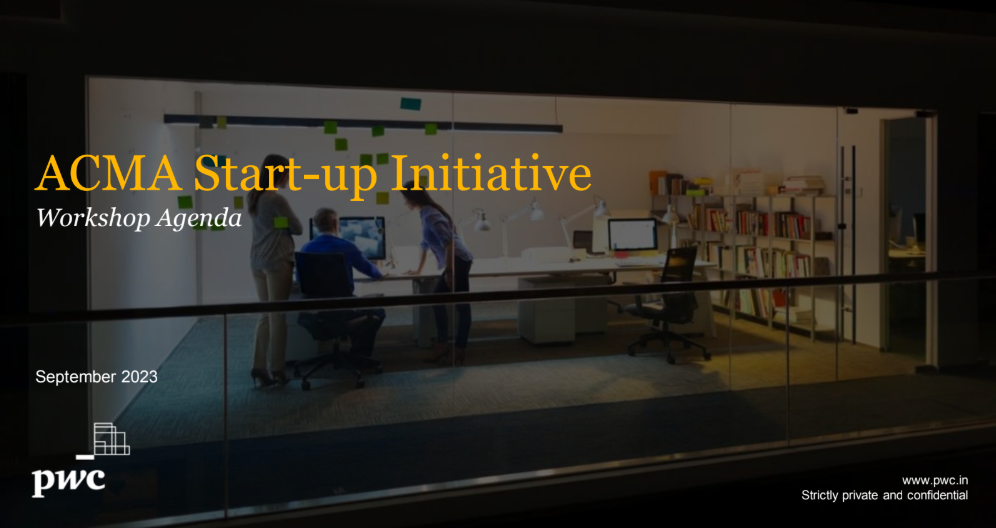 ACMA Start-up Initiative – Year 3 Workshop - (22 Sept 2023)